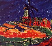 Erich Heckel Windmill, Dangast oil painting artist